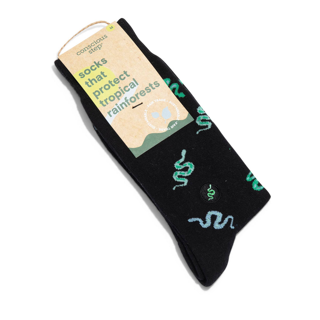 Socks that Protect Tropical Rainforests (Slithering Snakes) - Small