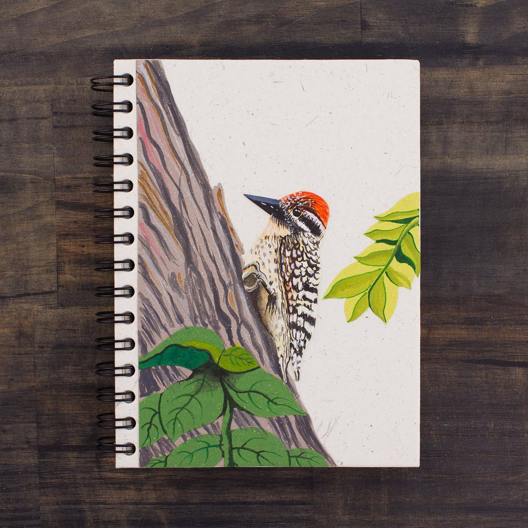 Large Notebook - Woodpecker Natural White