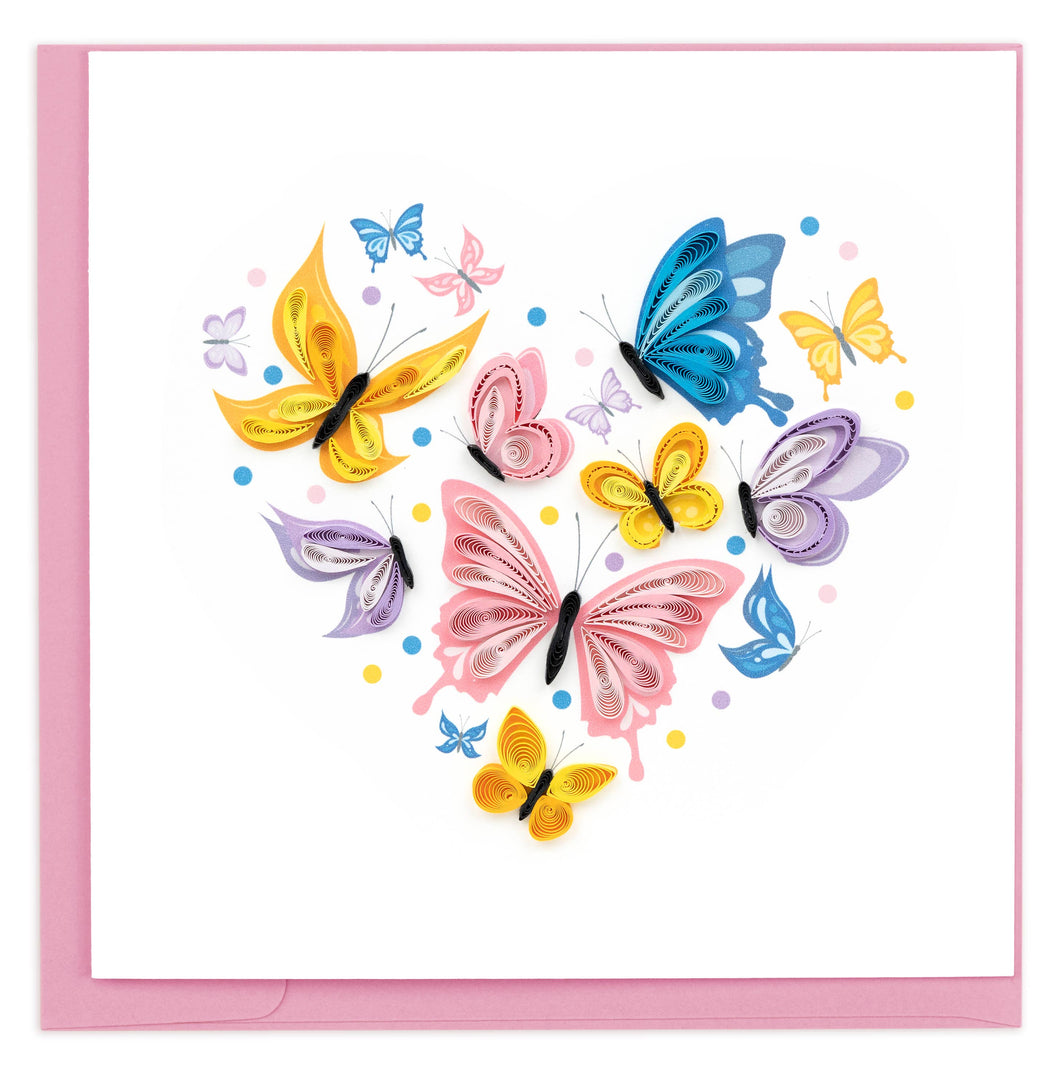 Butterfly Heart Quilling Card