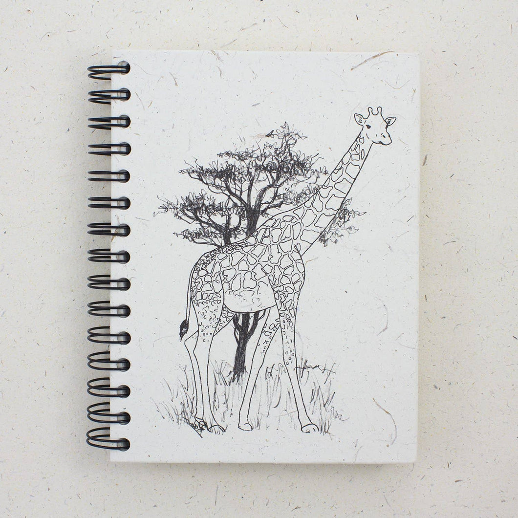 Large Notebook Giraffe Sketch (w)