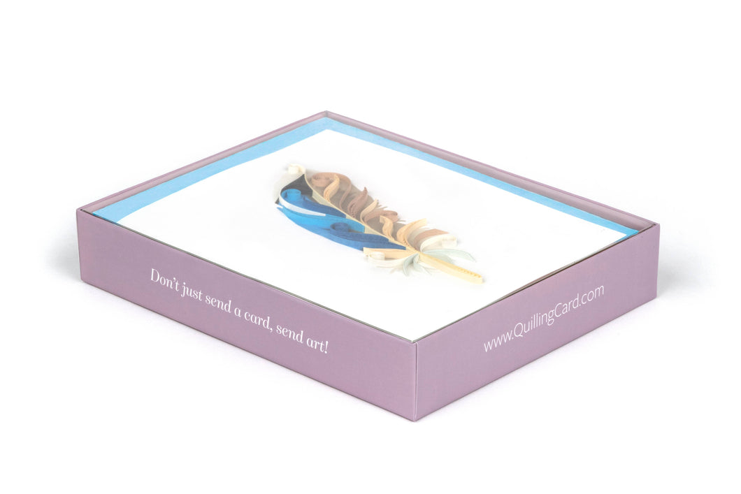 Note Card Boxed Card Set- Feather