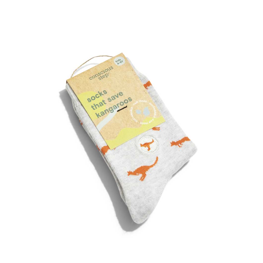 Kids Socks that Save Kangaroos