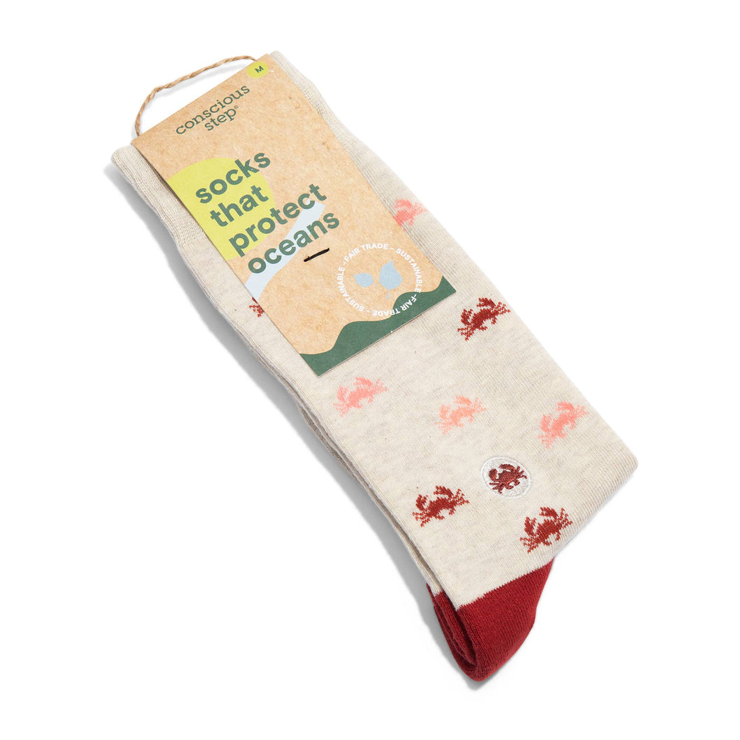 Socks that Protect Oceans (Colorful Crabs) - Small