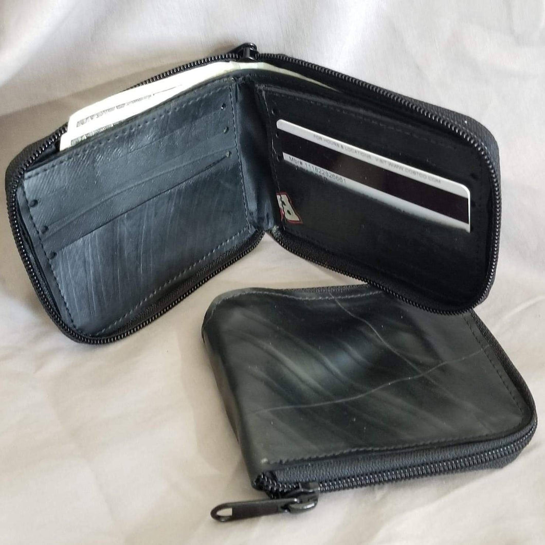 Revved Up Bi-Fold Zipper Wallet - No Logo