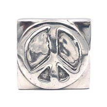 Load image into Gallery viewer, Recycled Aluminum Peace Sign Block
