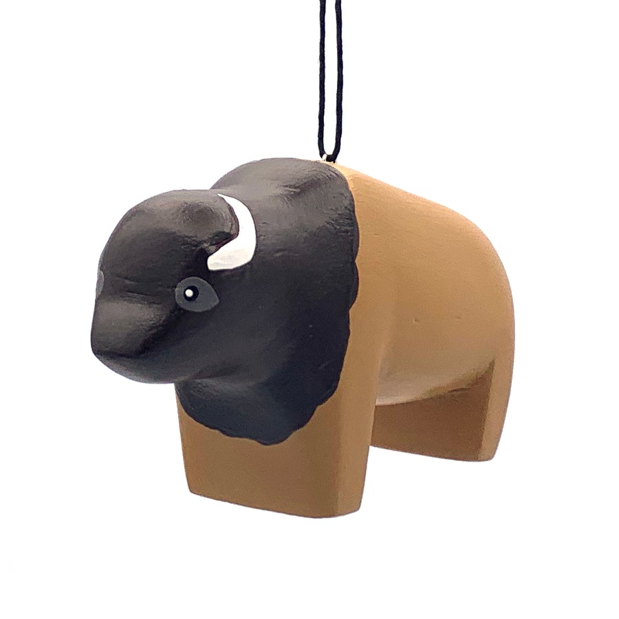 Bison Balsa Ornament