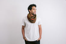 Load image into Gallery viewer, Infinity Scarf with Rhombus Design
