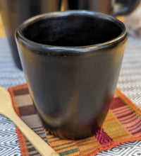 Load image into Gallery viewer, Black Ceramic Goblet Mug
