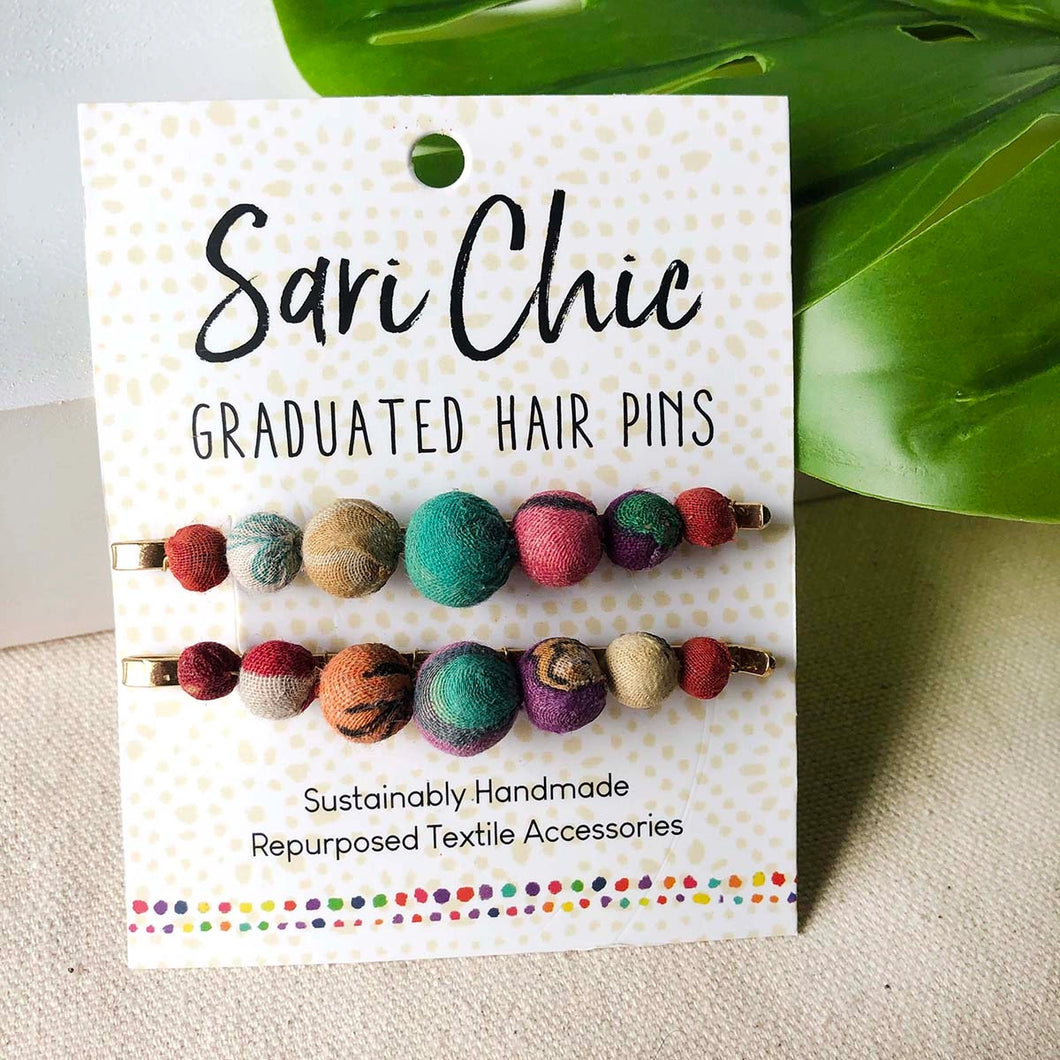 Sari Chic Kantha Hair Pins