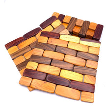 Load image into Gallery viewer, Tropical Hardwood Foldable Trivet
