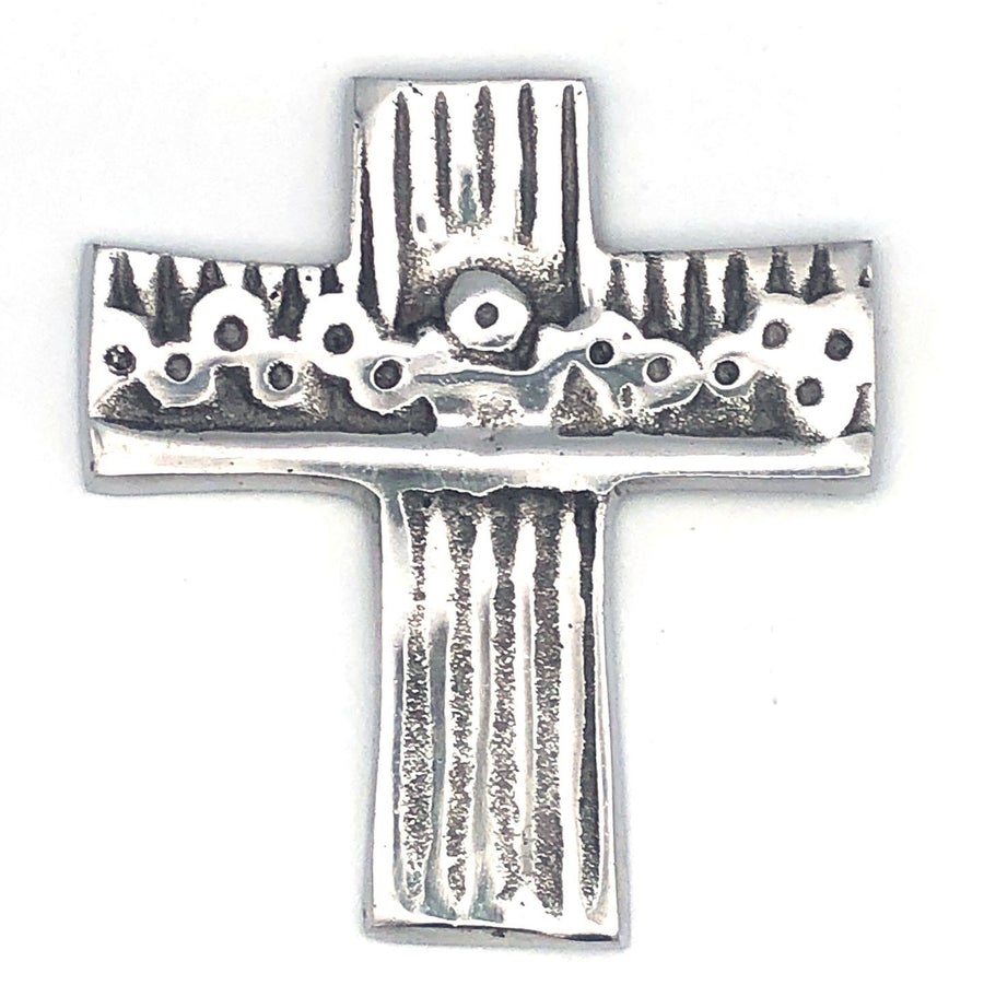 Recycled Aluminum Last Supper Cross (Small)