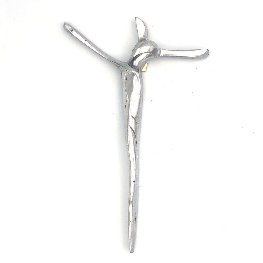 Recycled Aluminum Modern Cross (Medium)