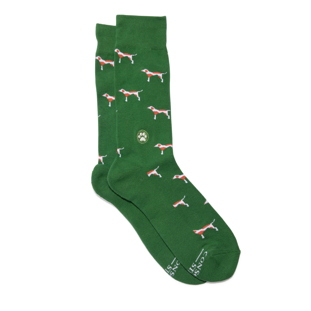 Socks that Save Dogs (Green Dogs) - Small