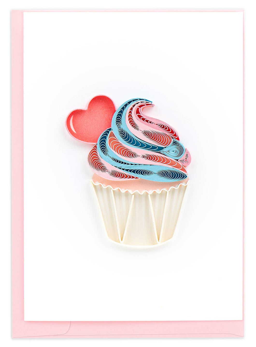 Quilled Lovely Cupcake Gift Enclosure Mini Card