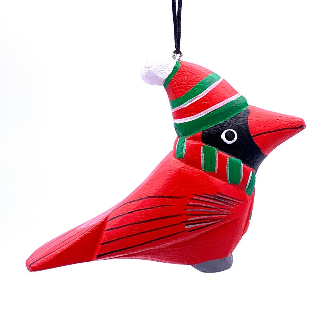 Holiday Cardinal Balsa Ornament