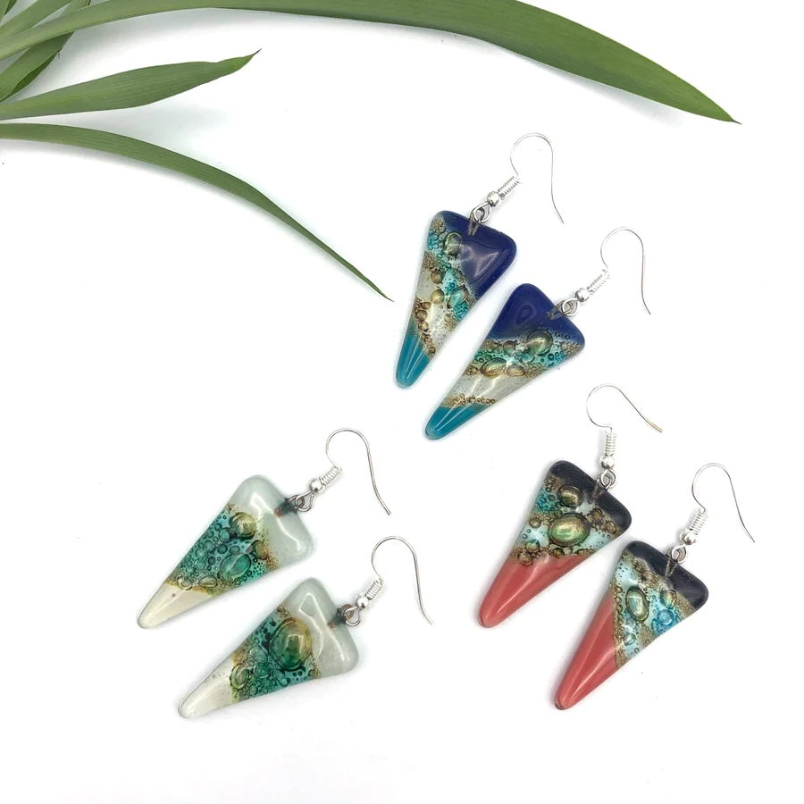 Naturally Hip Arrow Glass Earrings