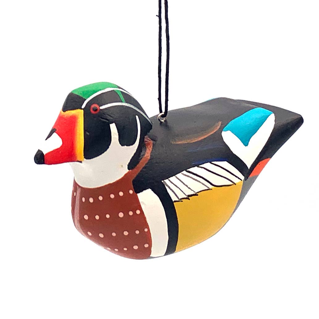 Wood Duck Balsa Ornament