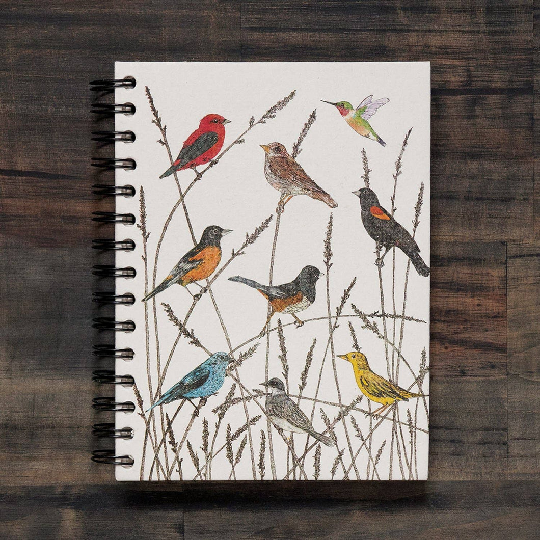 Large Notebook Wildbirds Watercolor Sketch