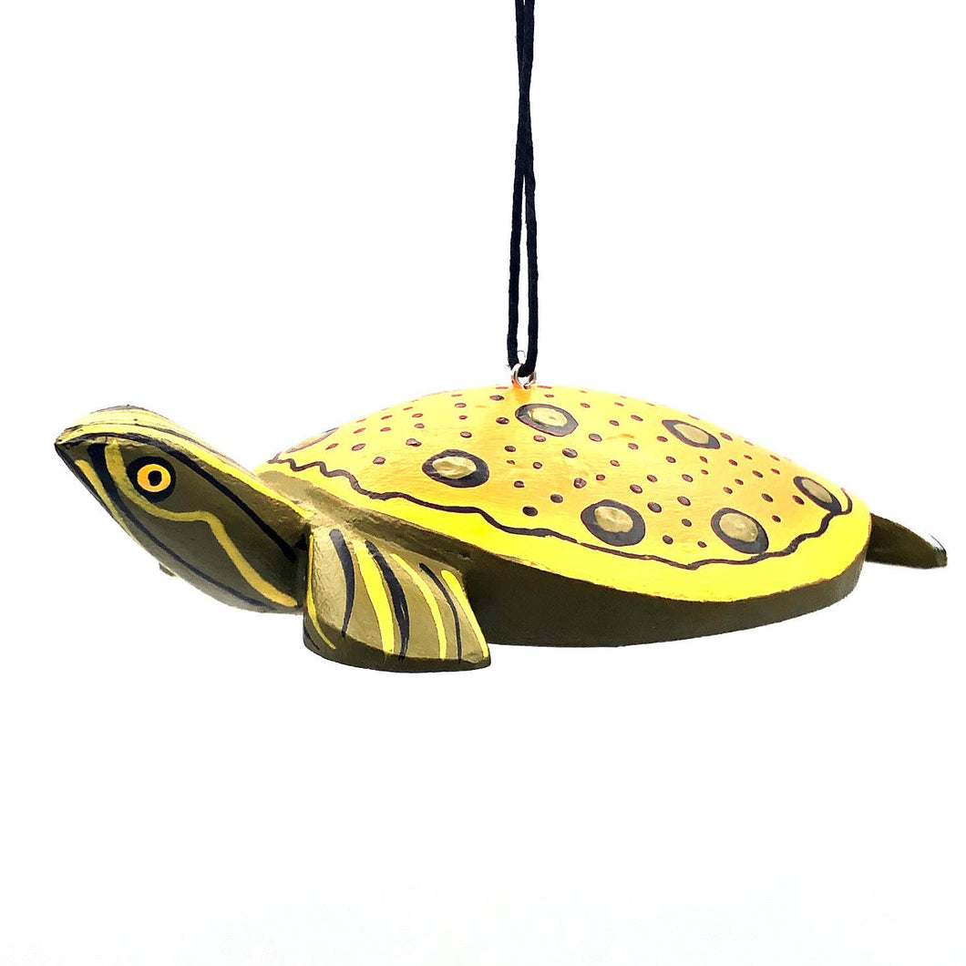 Spiny Softshell Turtle Balsa Ornament