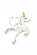 Load image into Gallery viewer, Patmore&#39;s Unicorn Beaded Keychain
