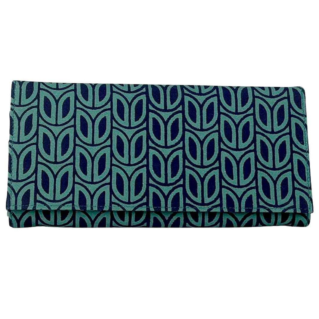 Sustainable Cotton Canvas Wallet - Seagreen