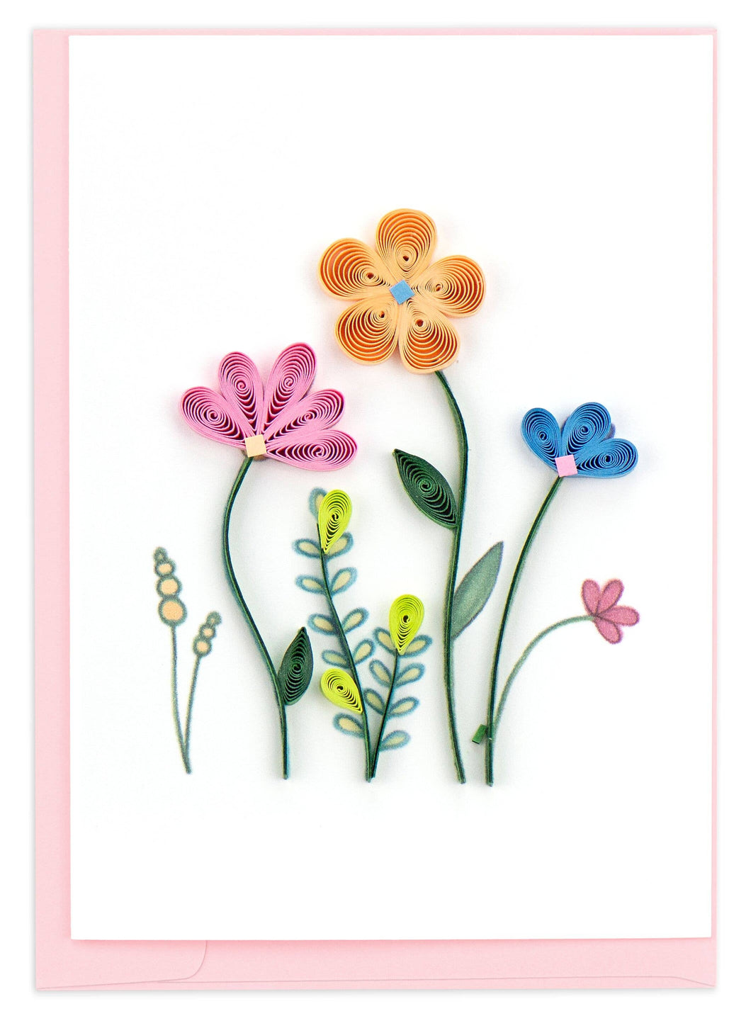 Wildflowers Mini Quilling Card