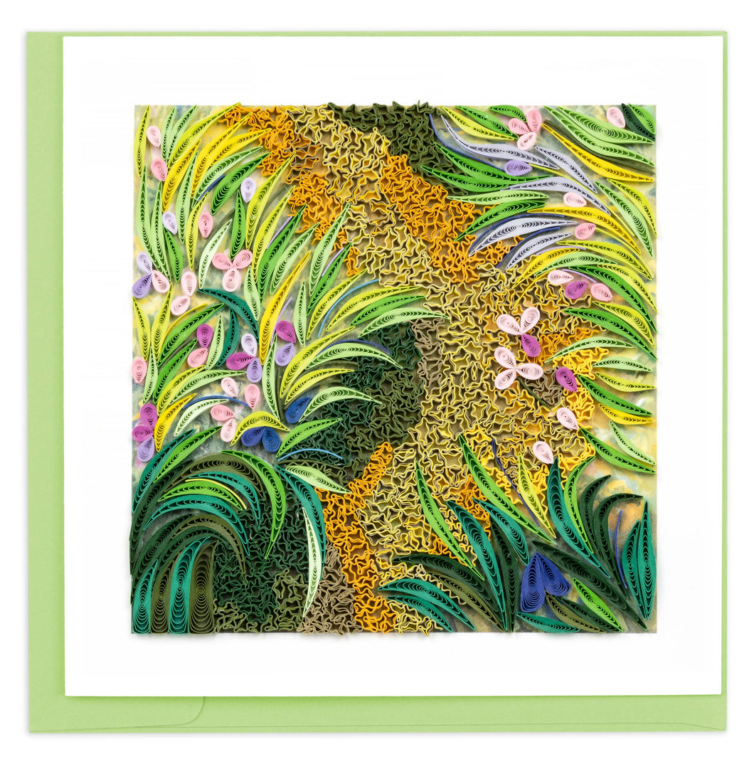 Artist Series - Quilled Path through the Irises, Monet