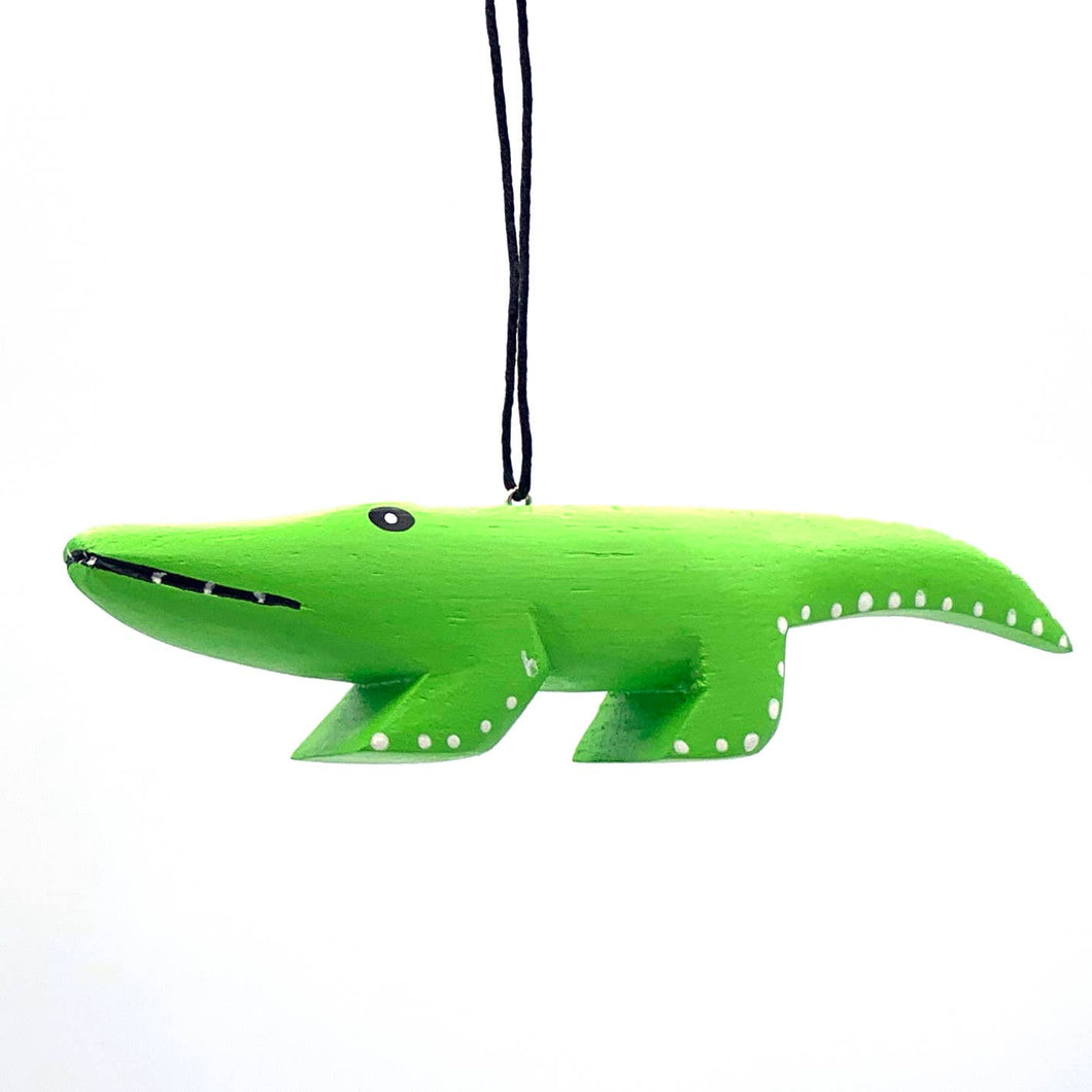 Alligator Balsa Ornament