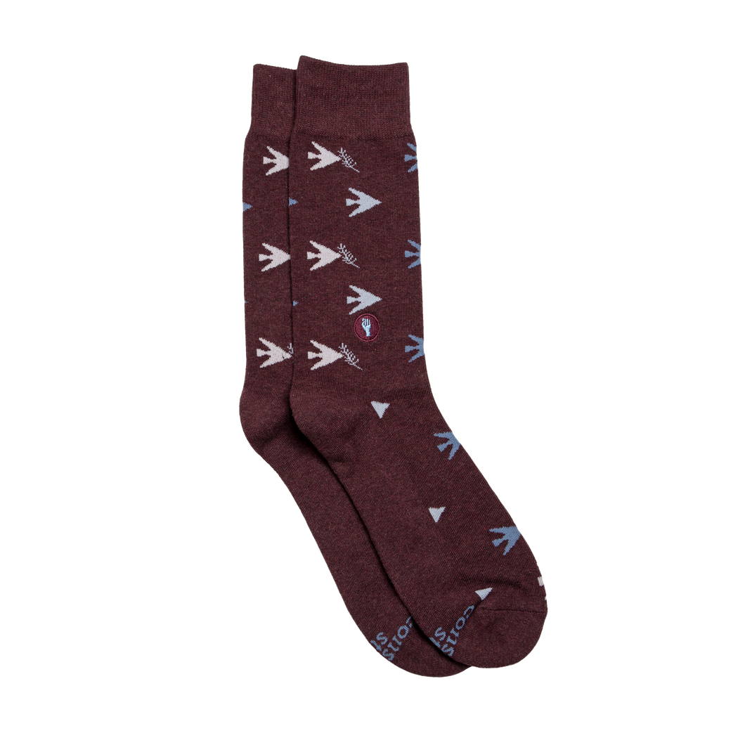 Socks that Fight for Equality (Maroon Doves)