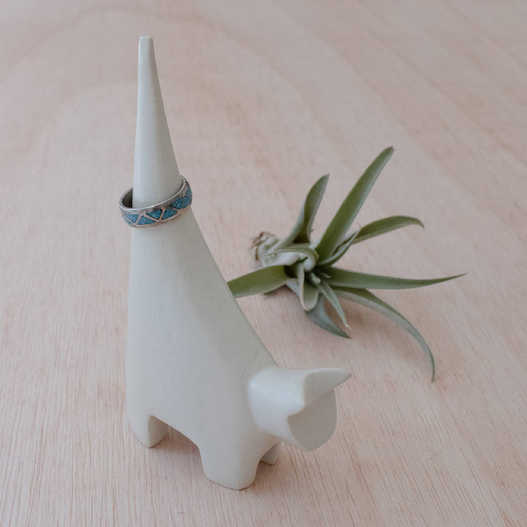 Natural Ring Holder Cat