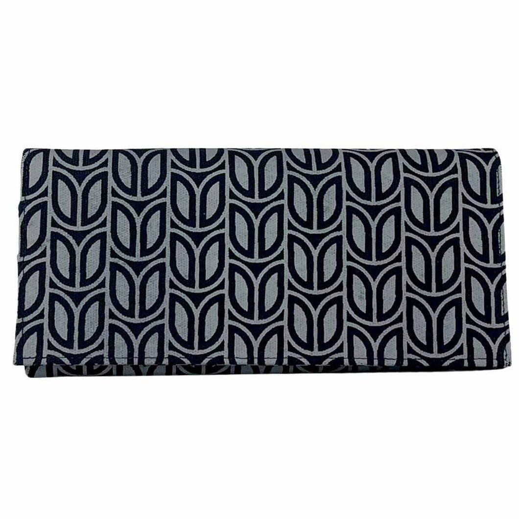 Sustainable Cotton Canvas Wallet - Black and Grey