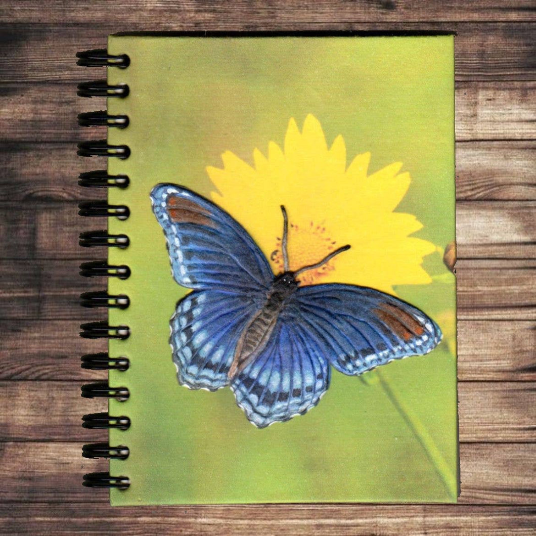 Large Notebook Blue Butterfly
