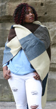 Load image into Gallery viewer, Block Wrap Up Poncho
