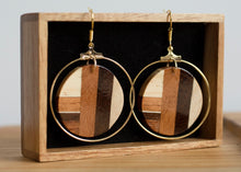 Load image into Gallery viewer, Taracea Dangle Circle Earrings (w/wire)
