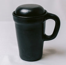 Load image into Gallery viewer, Black Ceramic Travel Mug
