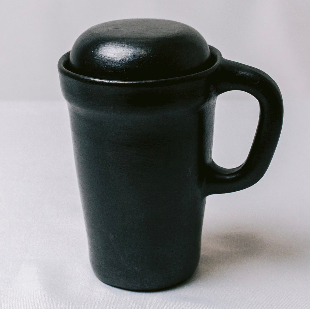Black Ceramic Travel Mug