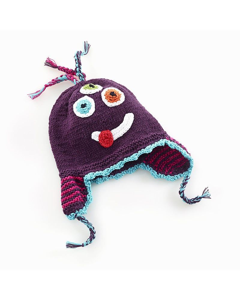 Purple Silly Monster Hat (3-5year)