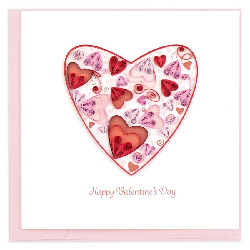 Valentine's Heart Quilling Card
